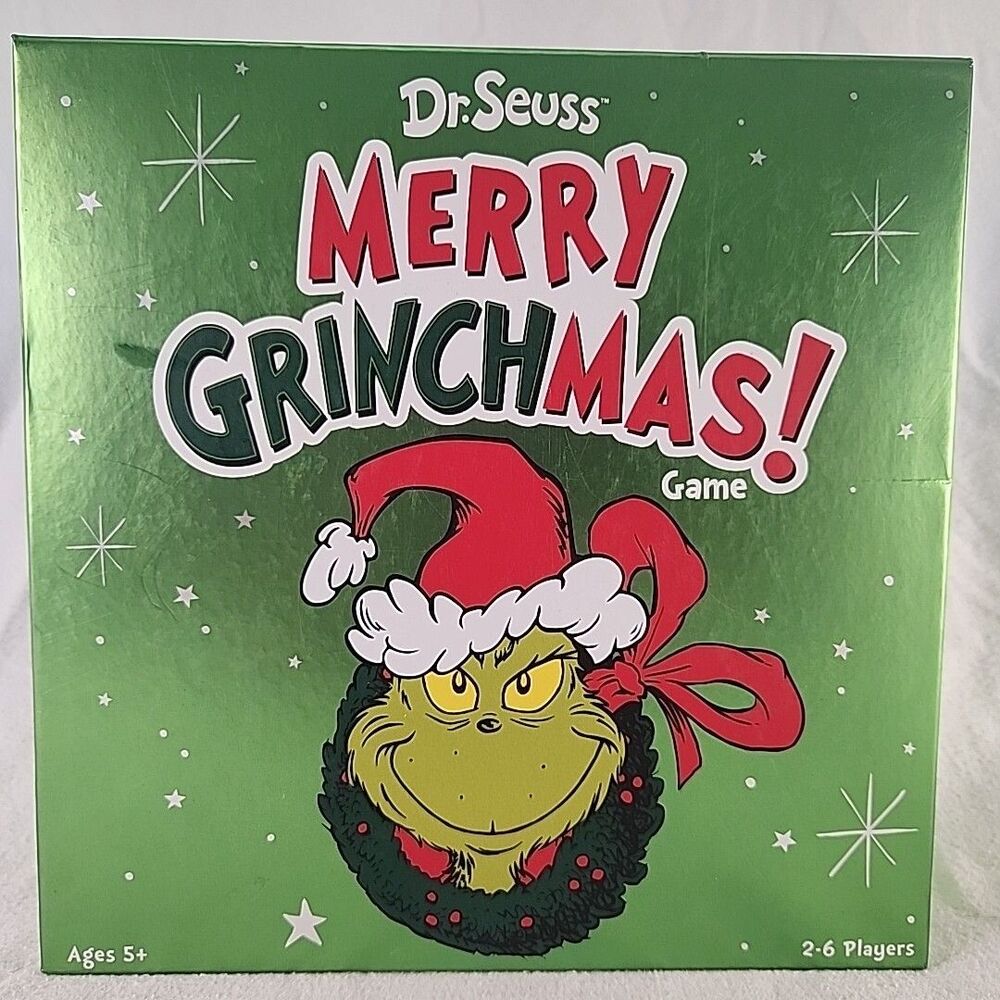Board Game Dr. Seuss Merry Grinchmas Age 5+ 2-6 Play Funko 2021 Collect Presents